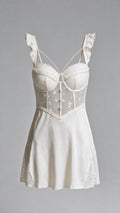 Champagne Pearl Trimmed Babydoll